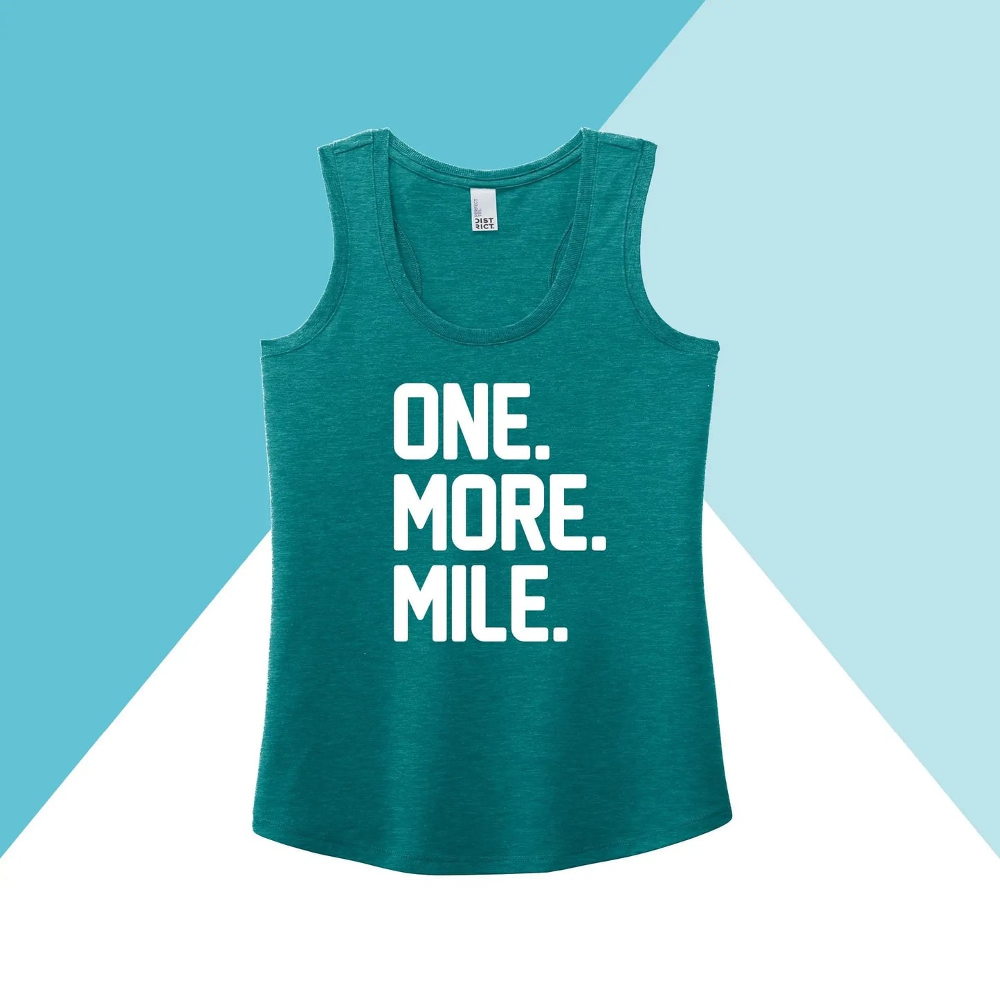 One More Mile Workout Women's Racerback Tank Top North Owl Apparel
