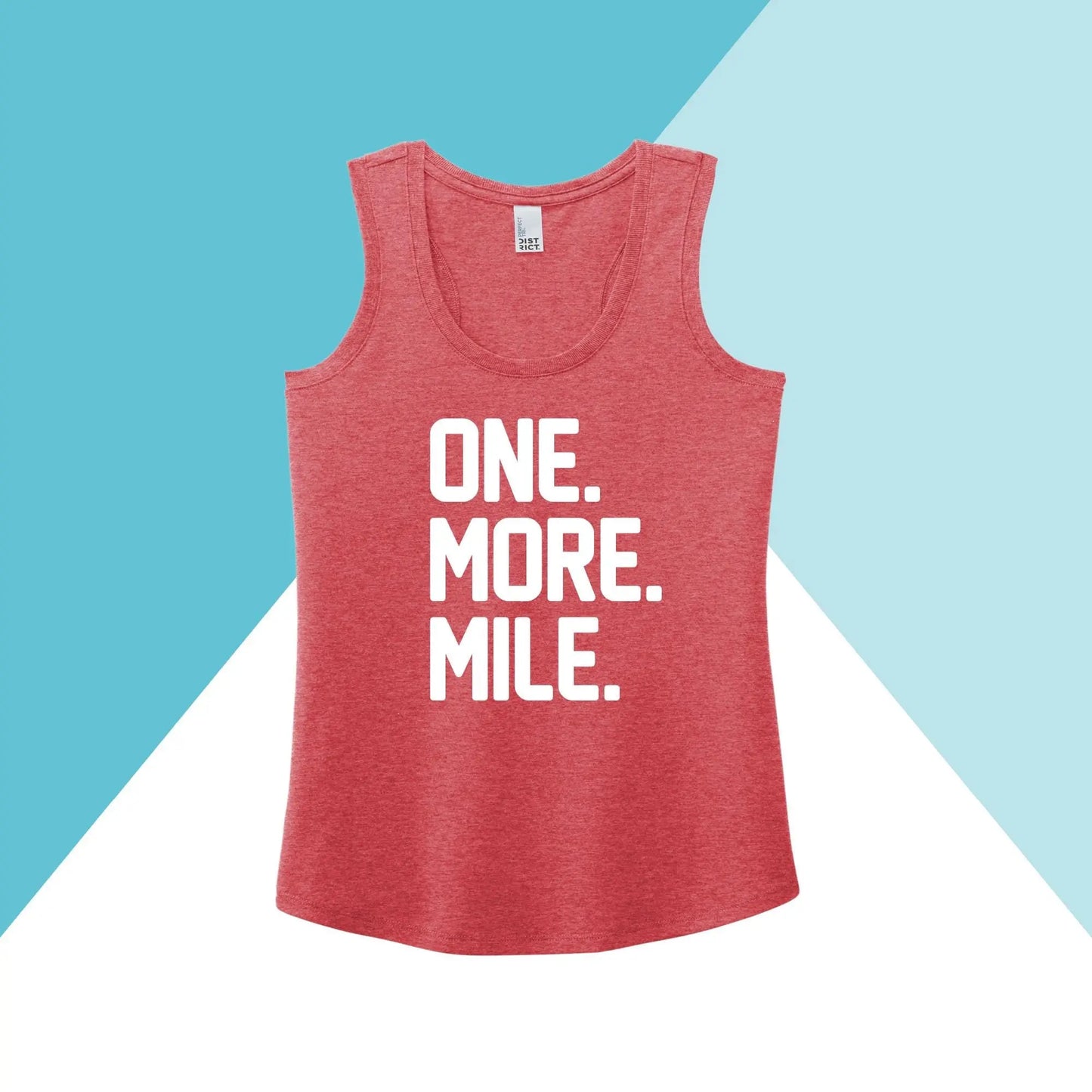 One More Mile Workout Women's Racerback Tank Top North Owl Apparel