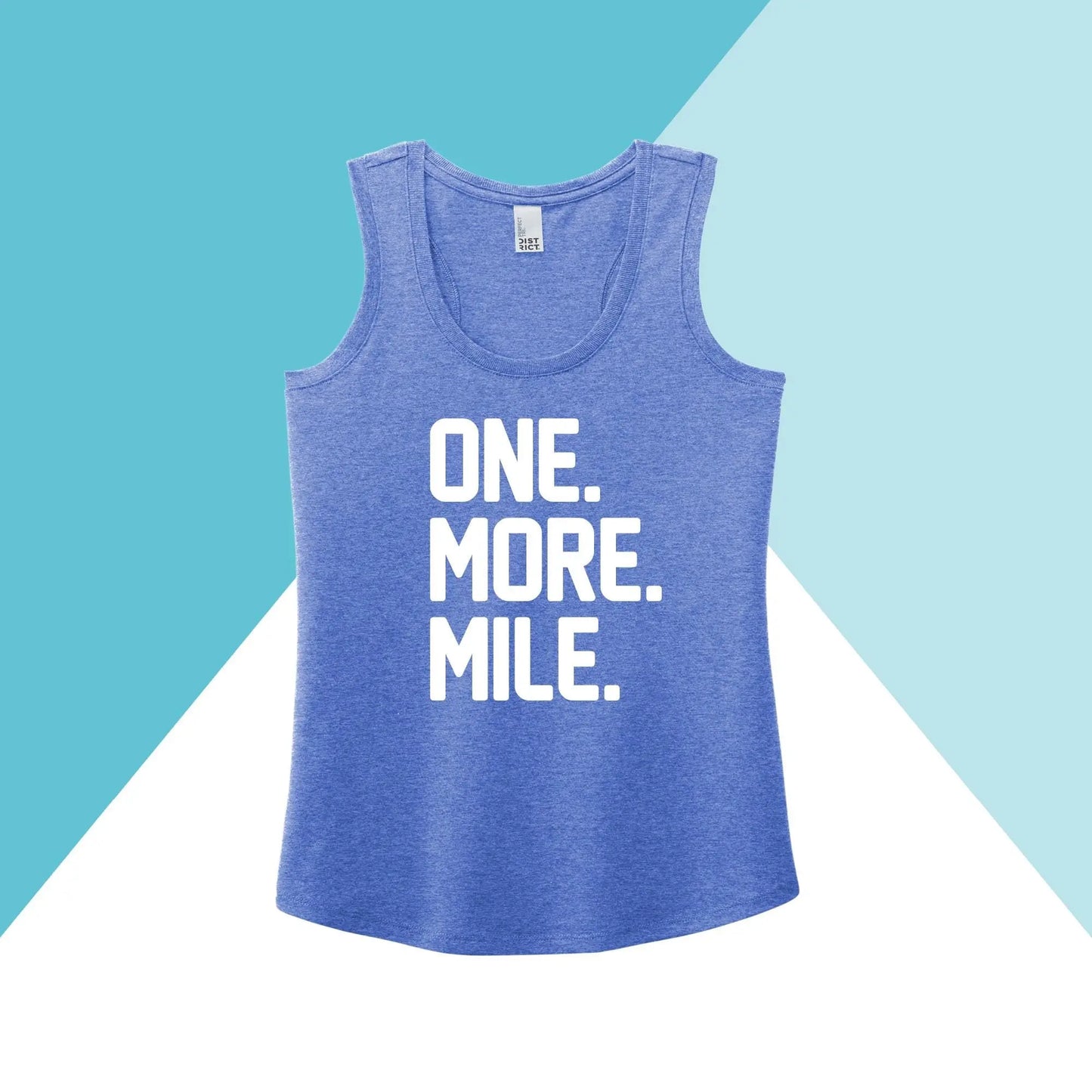 One More Mile Workout Women's Racerback Tank Top North Owl Apparel