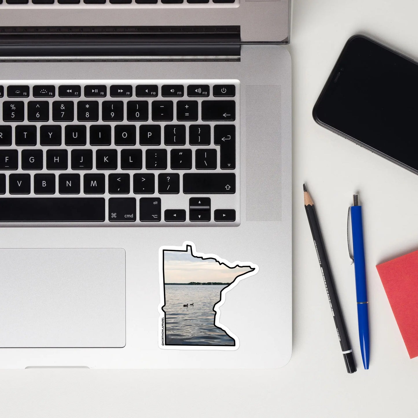 Minnesota Loons on the Lake Vinyl Sticker North Owl Apparel