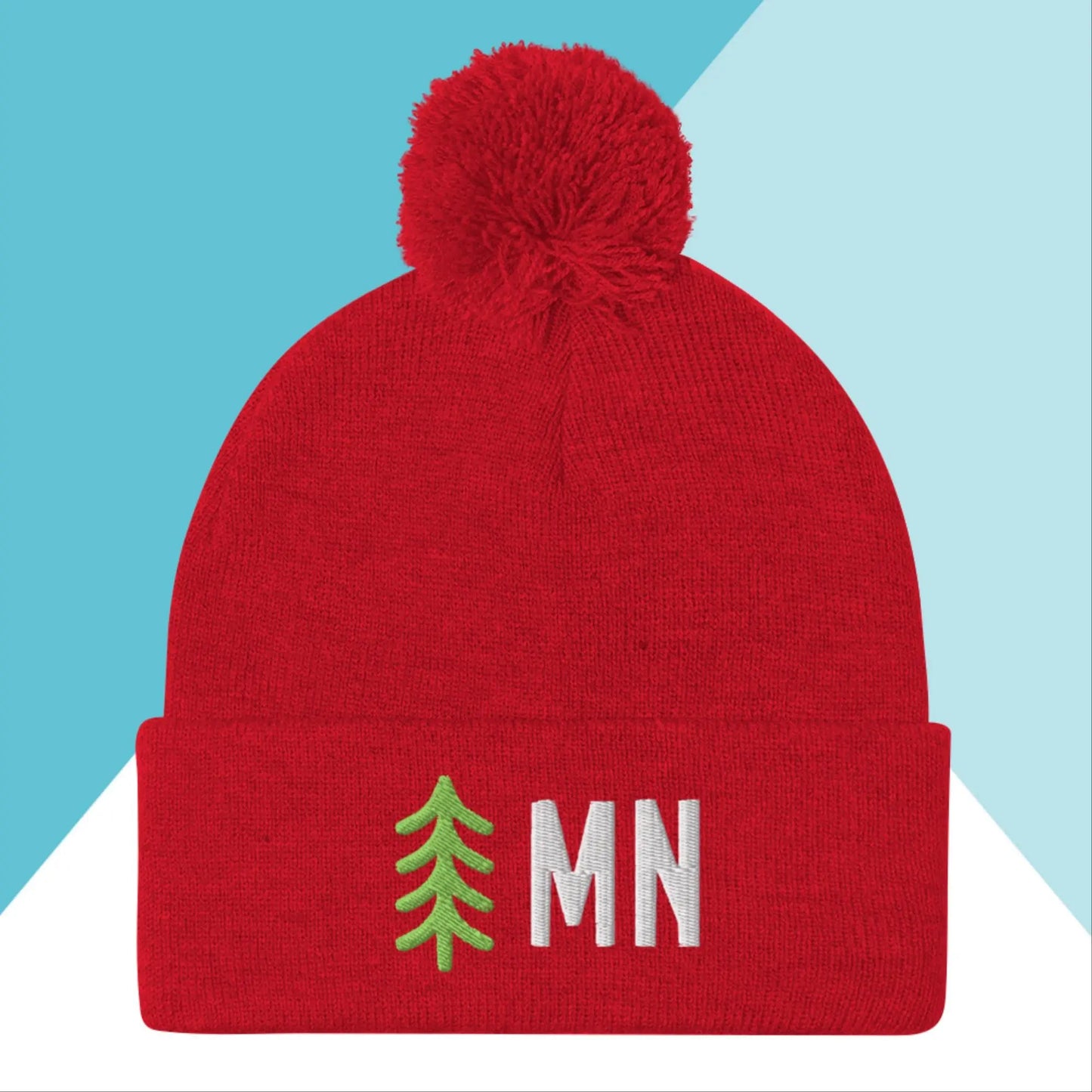 Minnesota Trees Pom-Pom Beanie Hat North Owl Apparel