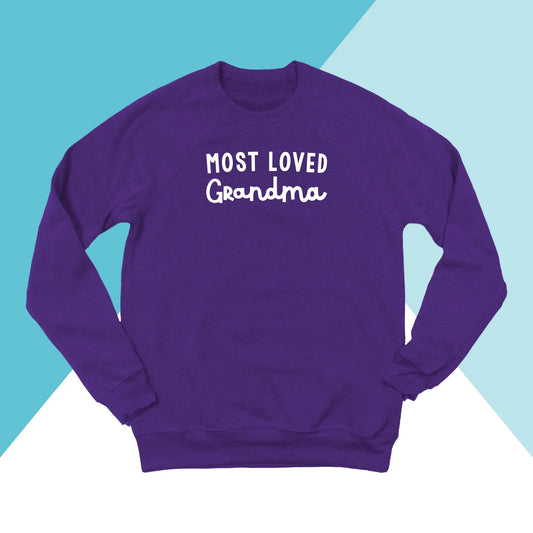 Most Loved Grandma Unisex Sweatshirt North Owl Apparel