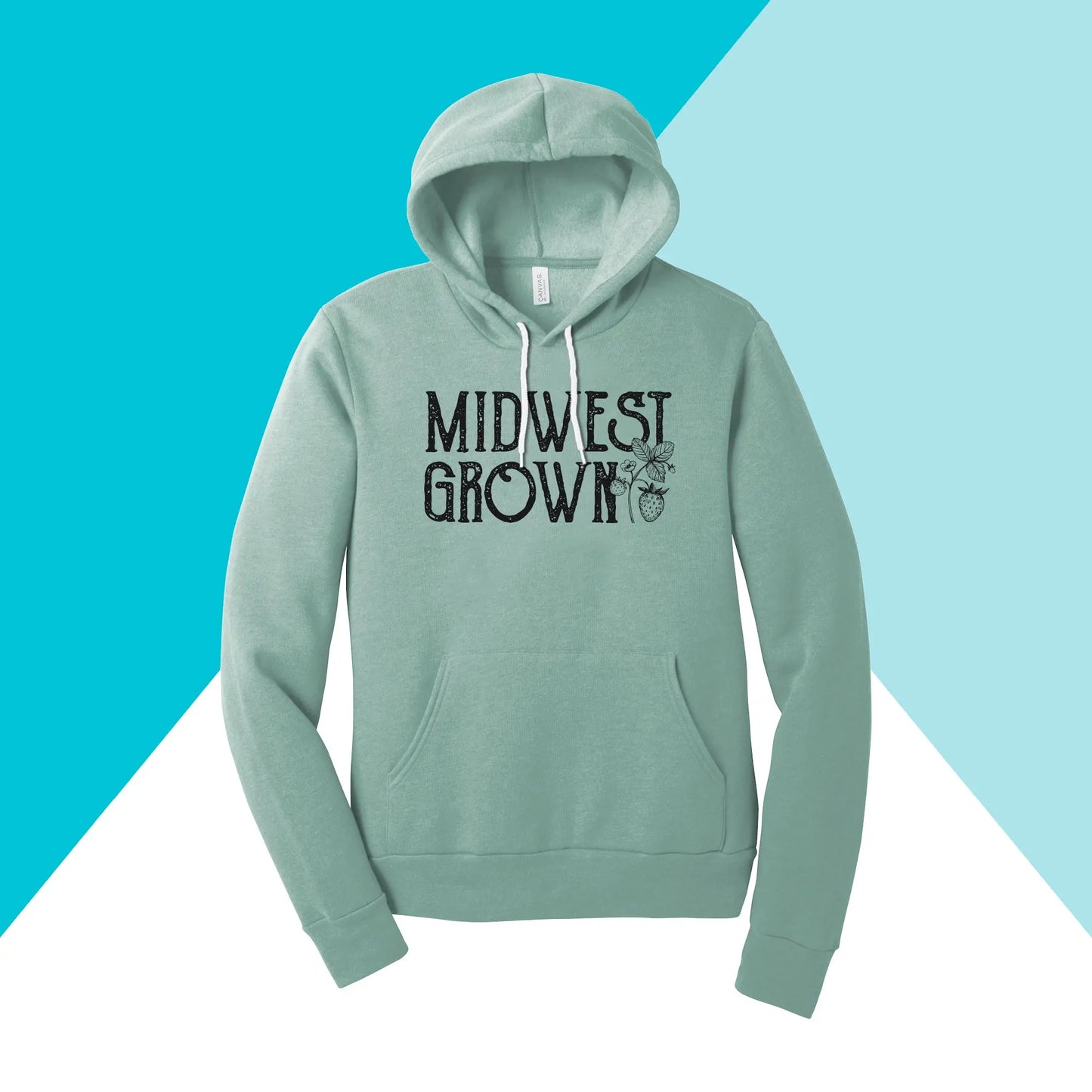 Midwest Grown Strawberry Fruit Spring Summer Unisex Hoodie North Owl Apparel