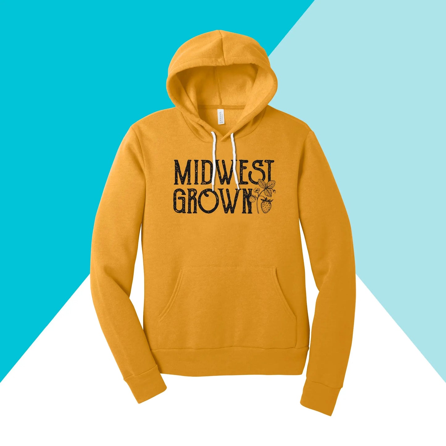 Midwest Grown Strawberry Fruit Spring Summer Unisex Hoodie North Owl Apparel