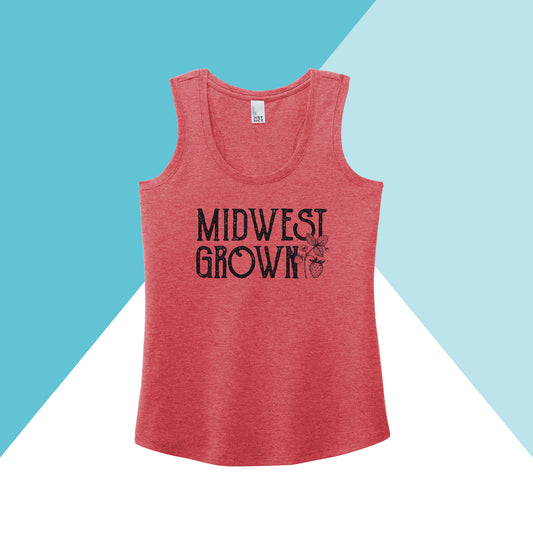 Midwest Grown Strawberry Fruit Spring Summer Women's Racerback Tank Top