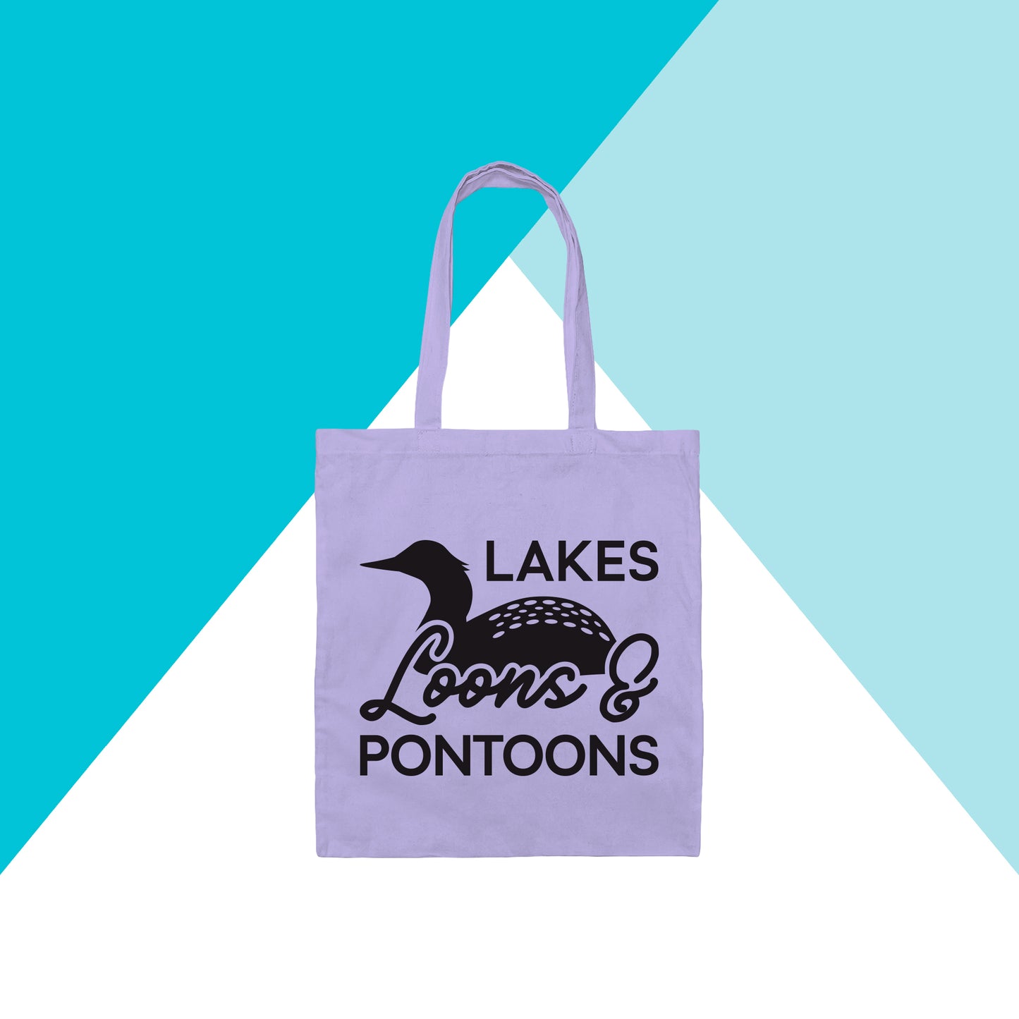 Lakes, Loons, & Pontoons Tote Bag North Owl Apparel