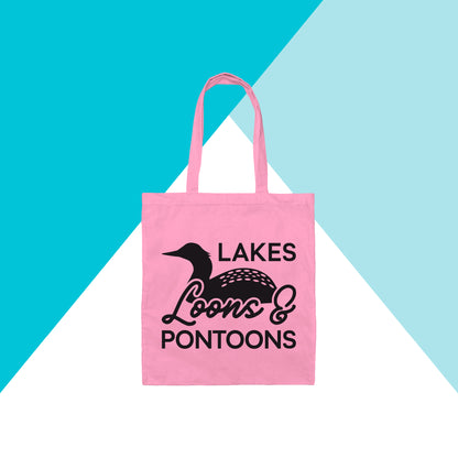 Lakes, Loons, & Pontoons Tote Bag North Owl Apparel