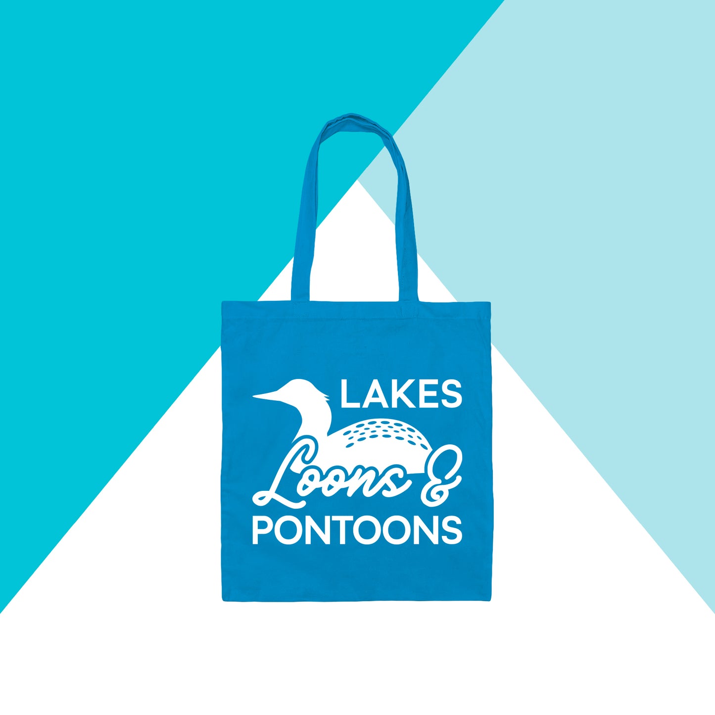 Lakes, Loons, & Pontoons Tote Bag North Owl Apparel