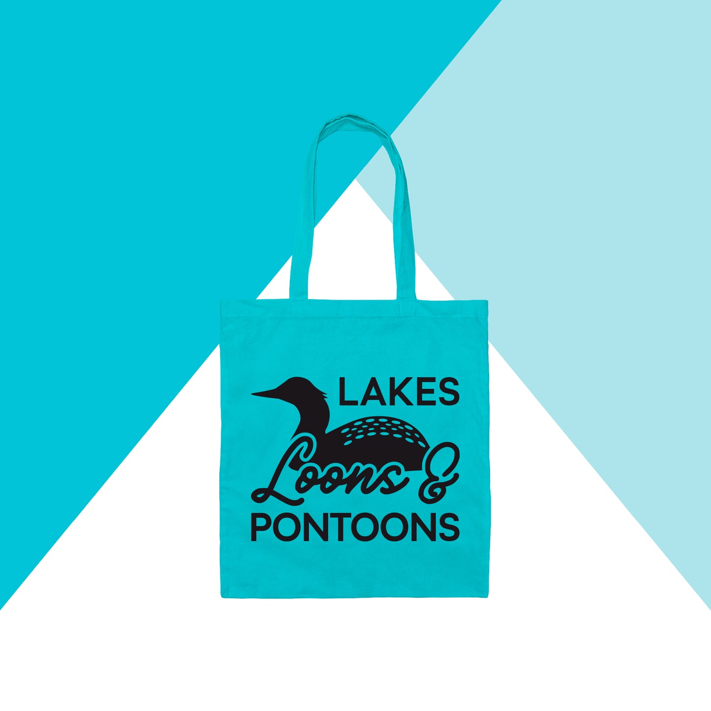 Lakes, Loons, & Pontoons Tote Bag North Owl Apparel