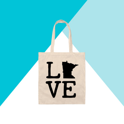 Minnesota Love Tote Bag North Owl Apparel