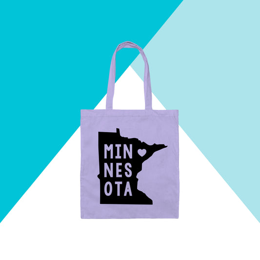 Minnesota State Shape Tote Bag North Owl Apparel