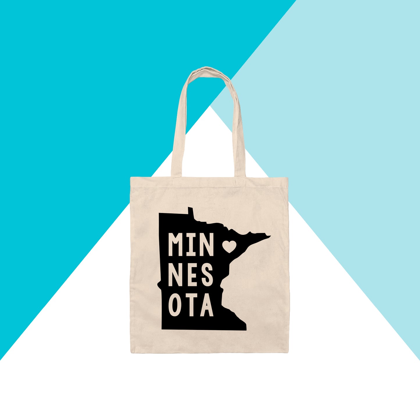 Minnesota State Shape Tote Bag North Owl Apparel