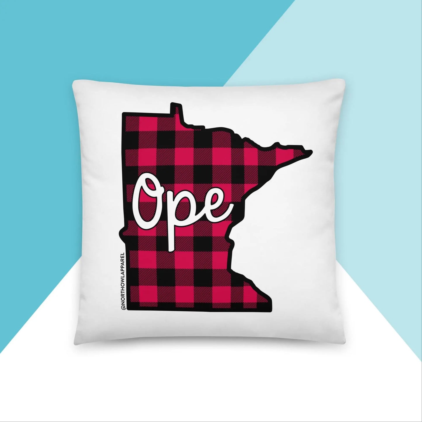 Ope Buffalo Plaid Throw Pillow North Owl Apparel