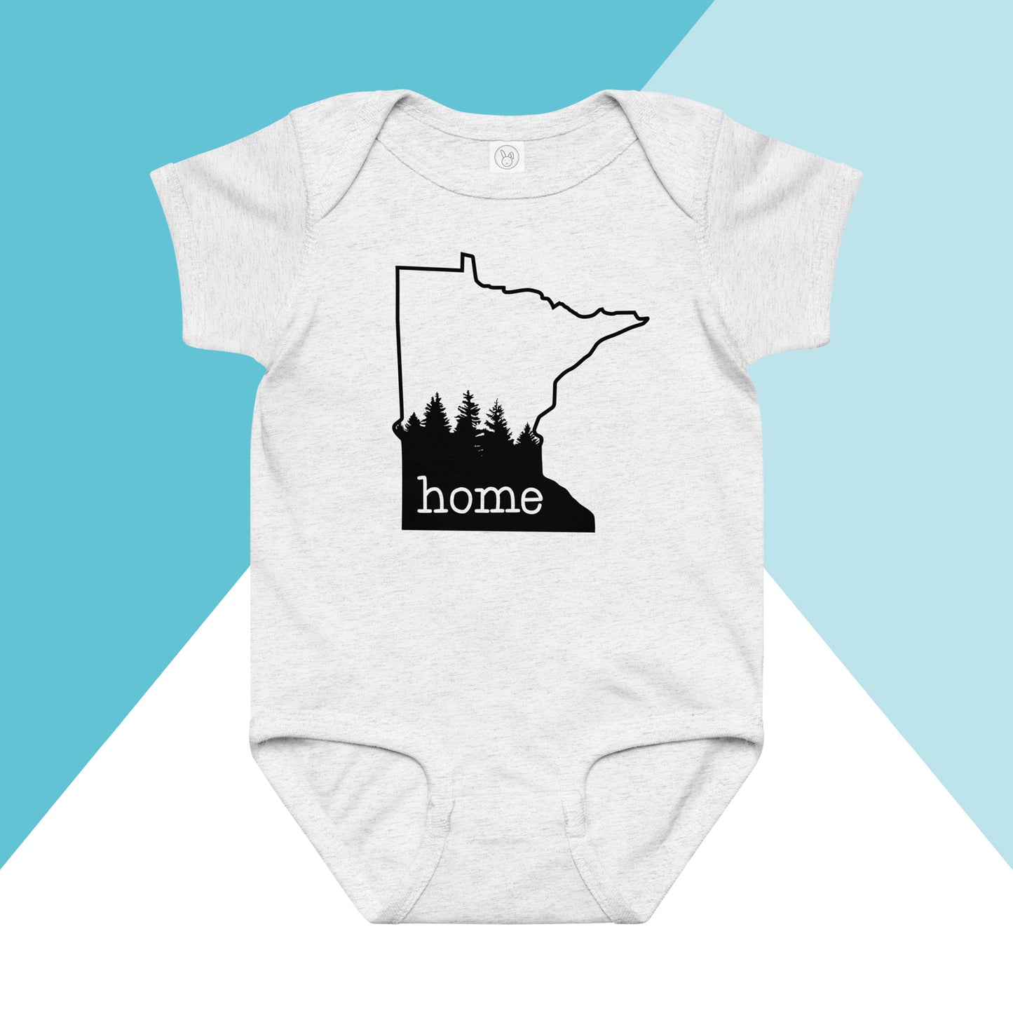 Minnesota Home Pine Trees Baby Bodysuit North Owl Apparel