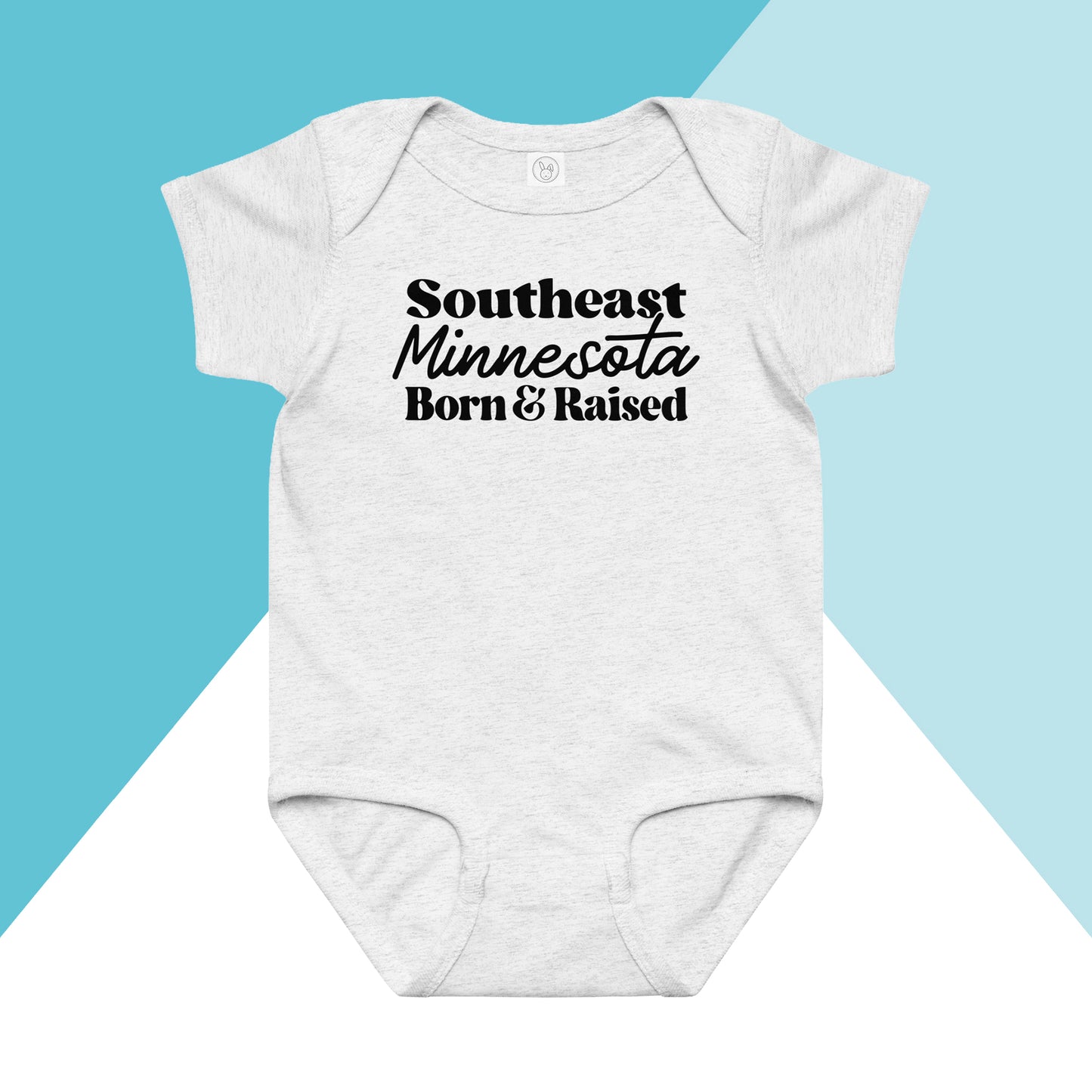 Southeast Minnesota Born & Raised Baby Bodysuit North Owl Apparel