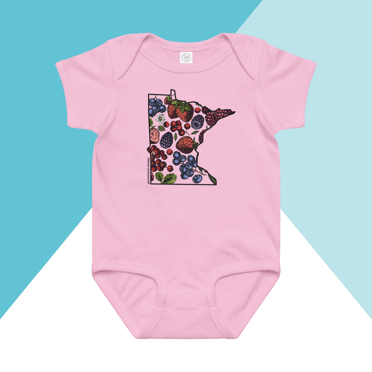 Minnesota Berries Fruit Baby Bodysuit North Owl Apparel