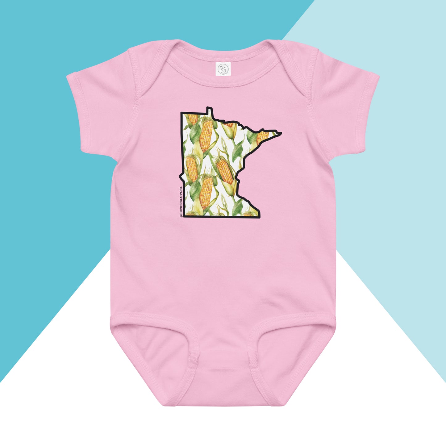 Minnesota Sweet Corn Cob Baby Bodysuit North Owl Apparel