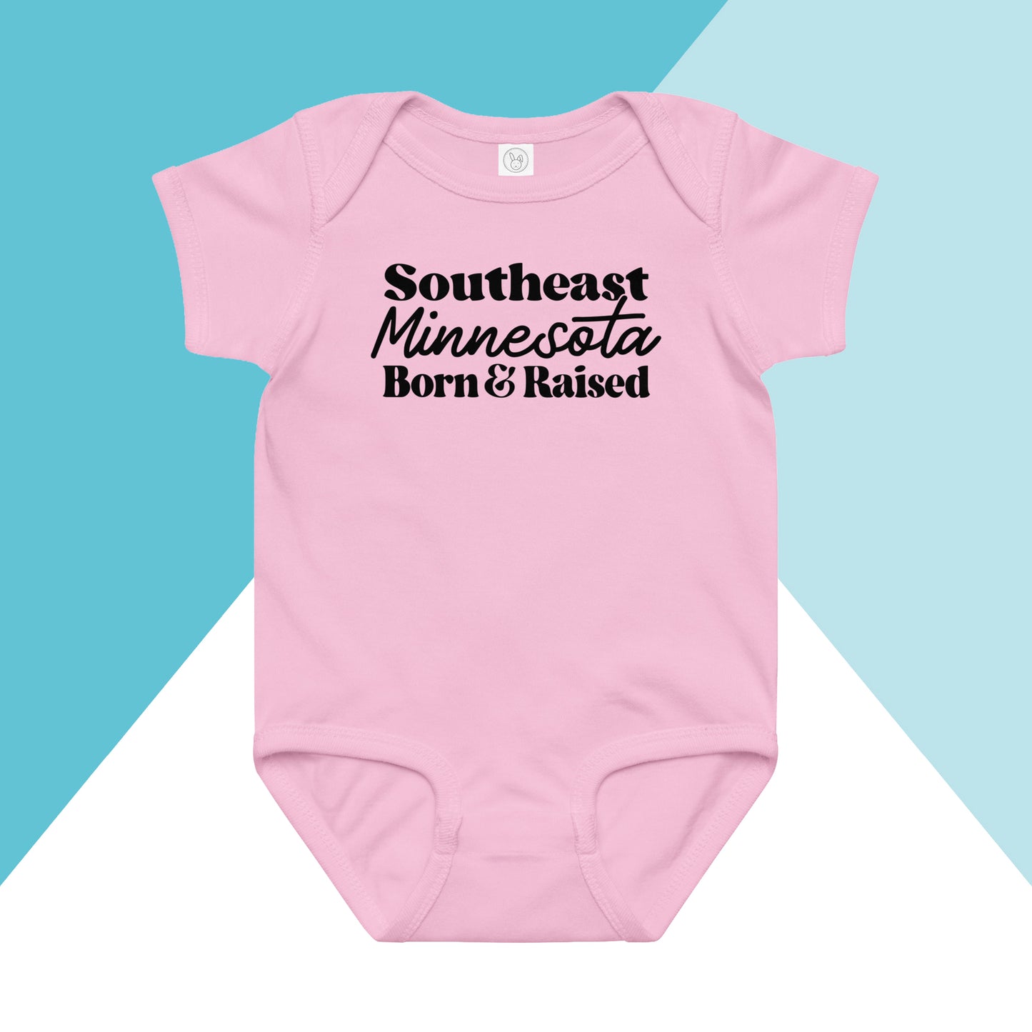 Southeast Minnesota Born & Raised Baby Bodysuit North Owl Apparel