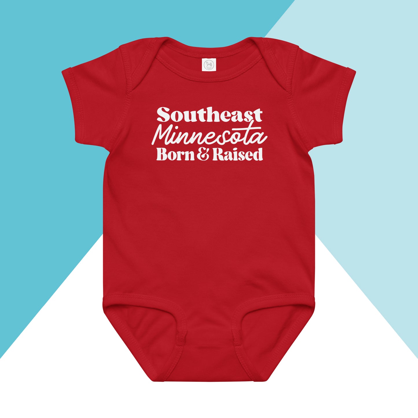 Southeast Minnesota Born & Raised Baby Bodysuit North Owl Apparel