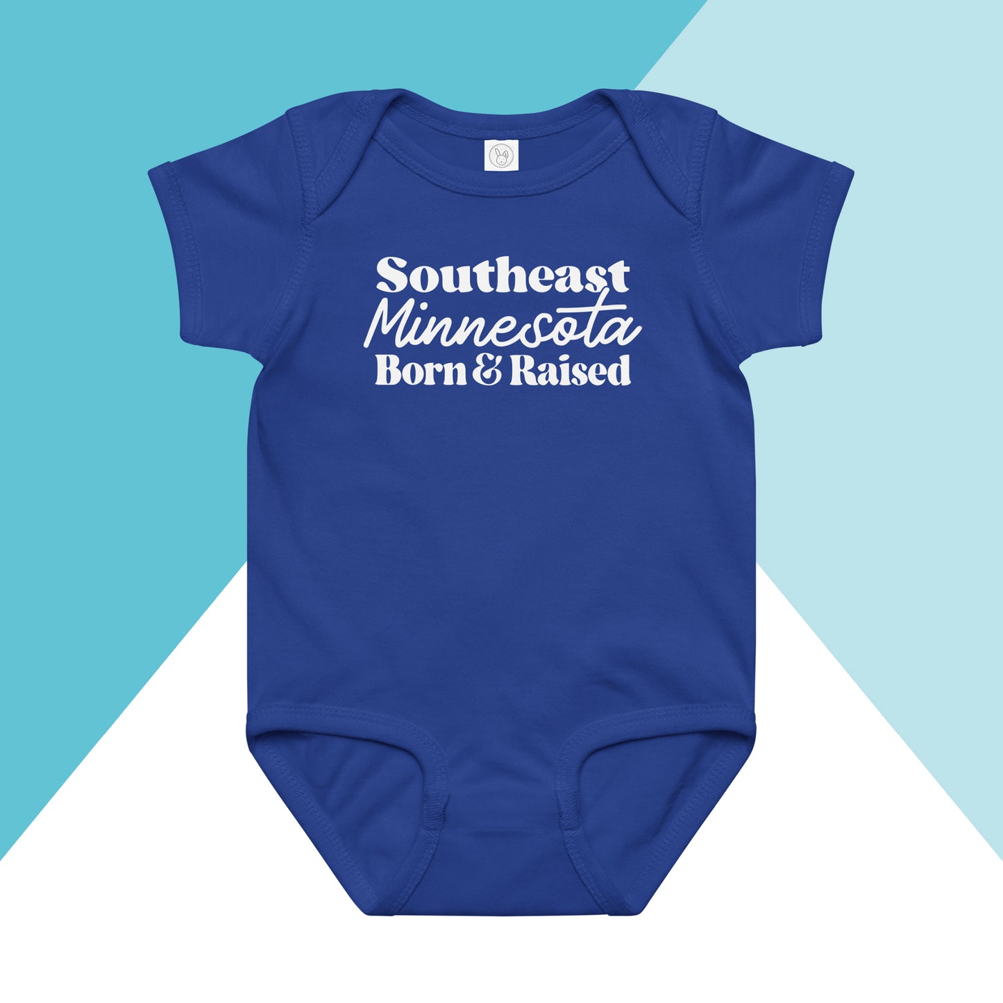 Southeast Minnesota Born & Raised Baby Bodysuit North Owl Apparel