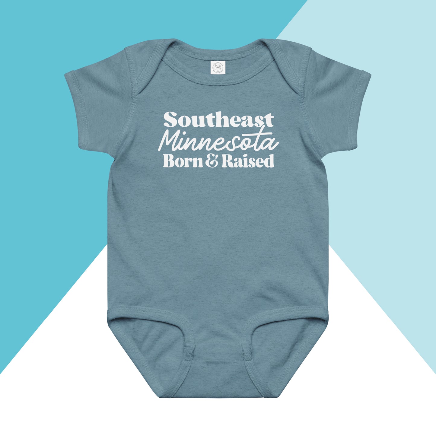 Southeast Minnesota Born & Raised Baby Bodysuit North Owl Apparel