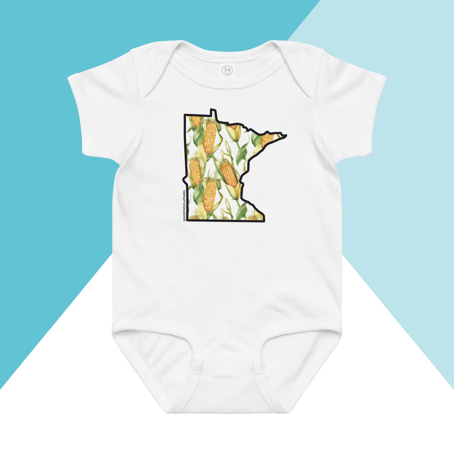 Minnesota Sweet Corn Cob Baby Bodysuit North Owl Apparel