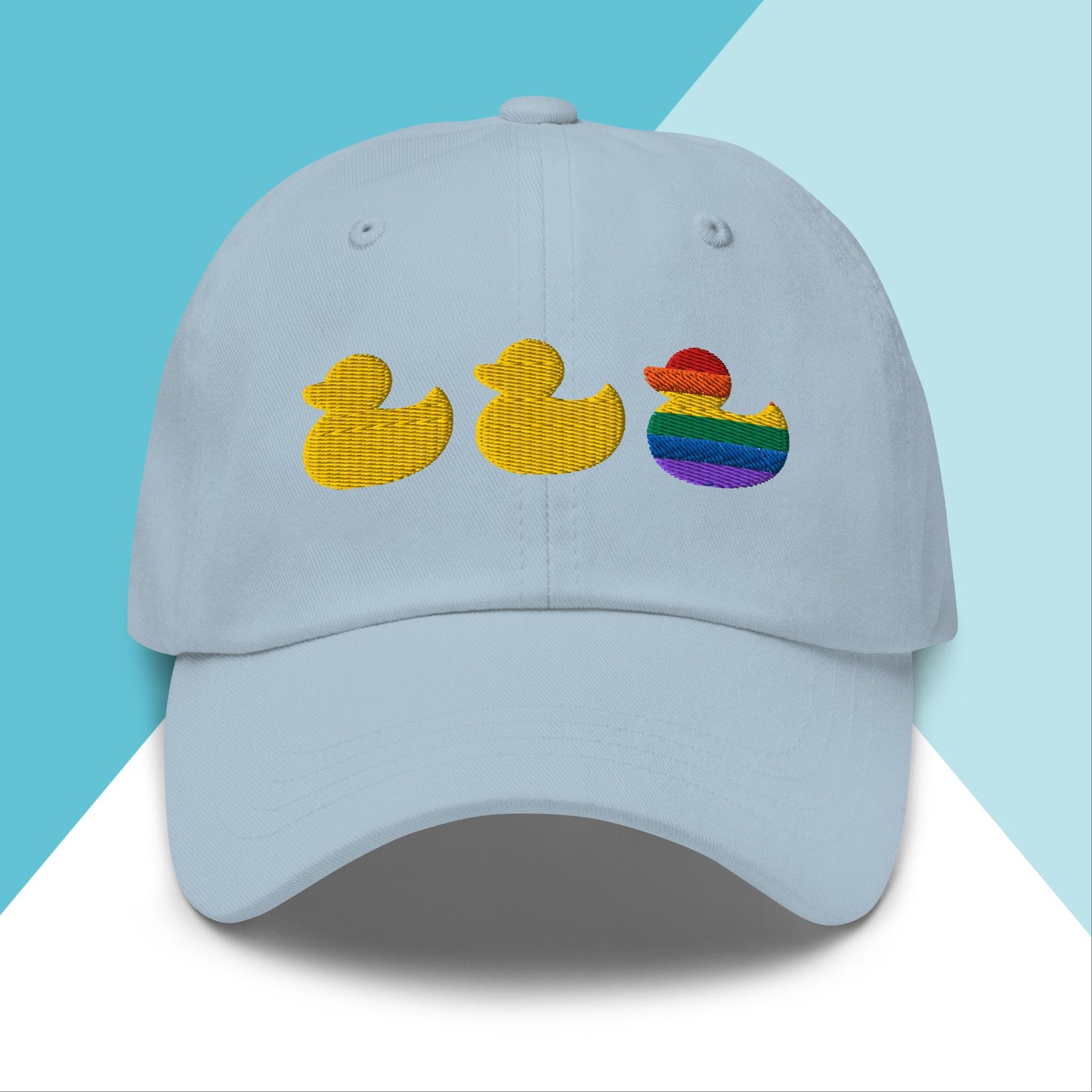 Duck Duck Gay Duck Baseball Cap Hat North Owl Apparel