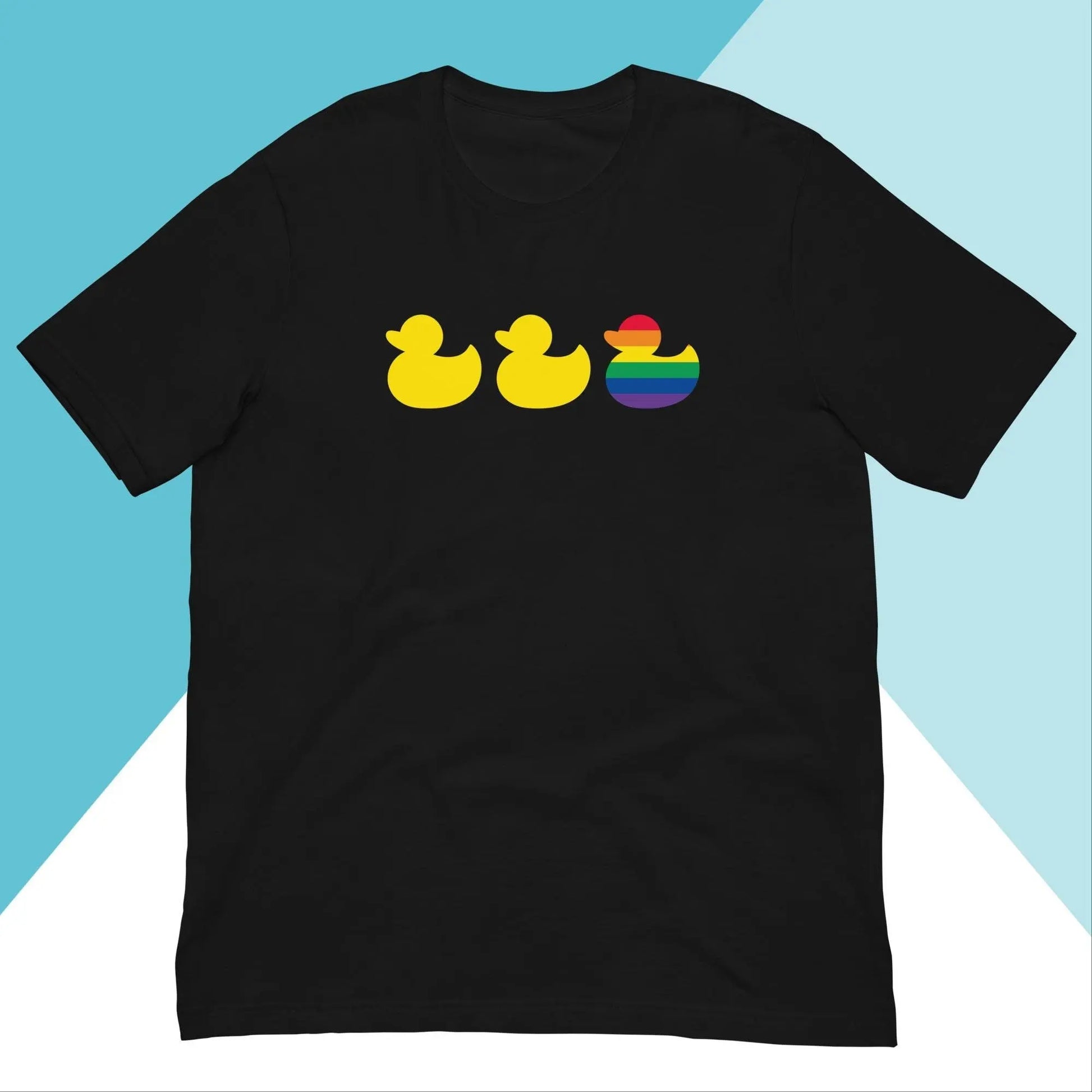Duck Duck Gay Duck LGBTQIA+ Pride Shirt North Owl Apparel