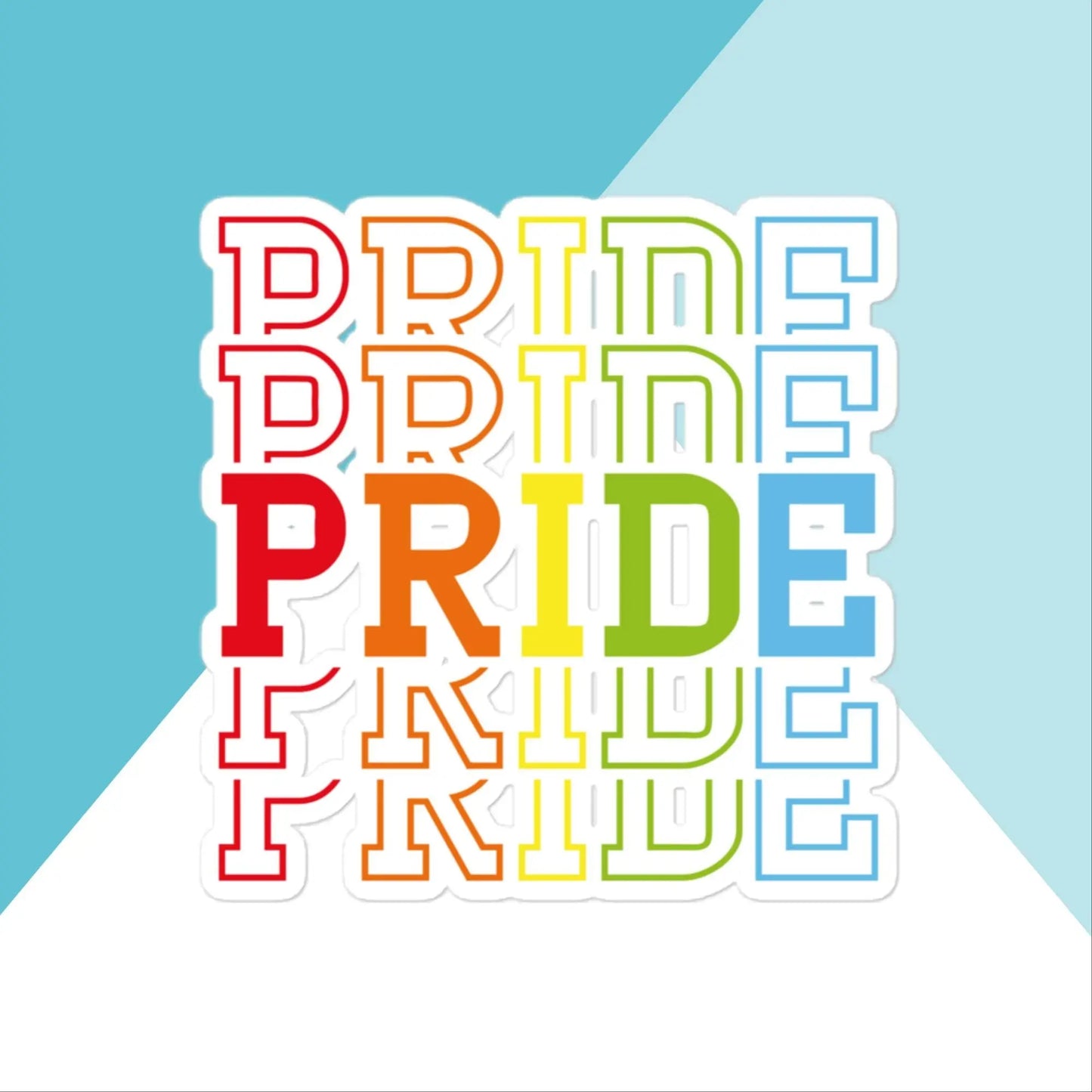 Pride Rainbow Vinyl Sticker North Owl Apparel