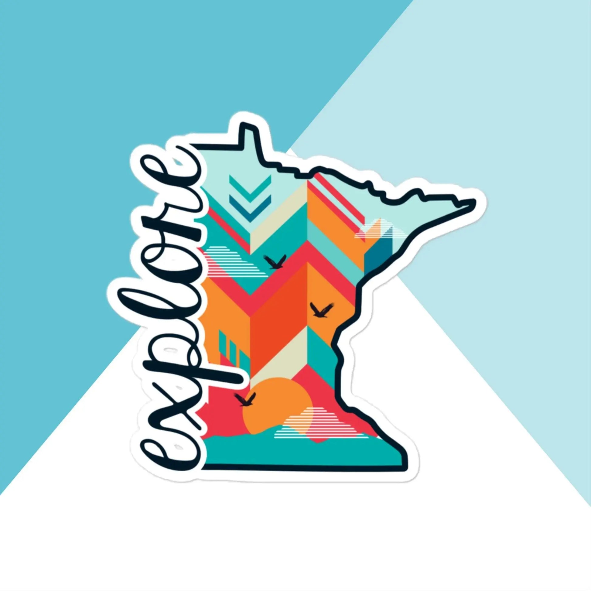 Explore Minnesota Vinyl Sticker North Owl Apparel