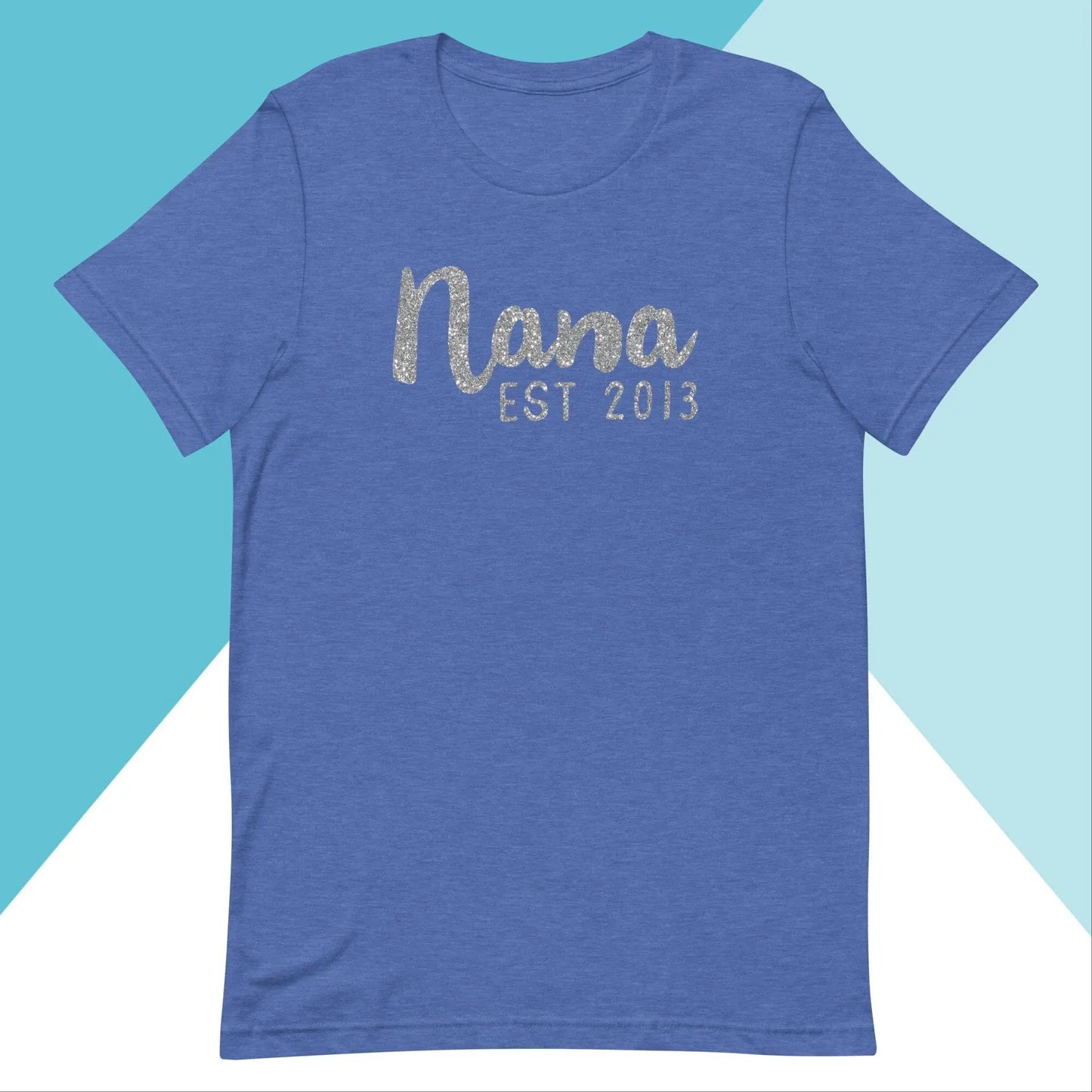 Nana Est Glitter Sparkle Customizable Unisex Shirt North Owl Apparel