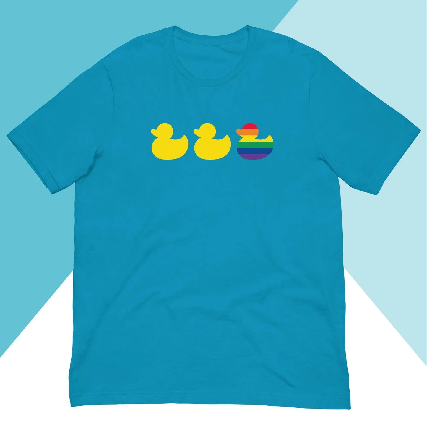 Duck Duck Gay Duck LGBTQIA+ Pride Shirt North Owl Apparel