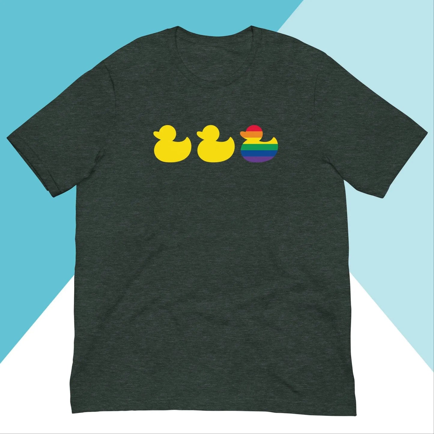 Duck Duck Gay Duck LGBTQIA+ Pride Shirt North Owl Apparel