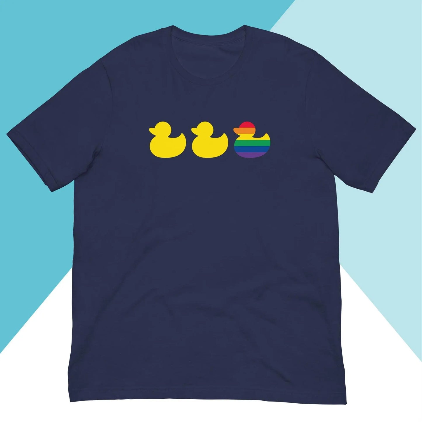 Duck Duck Gay Duck LGBTQIA+ Pride Shirt North Owl Apparel