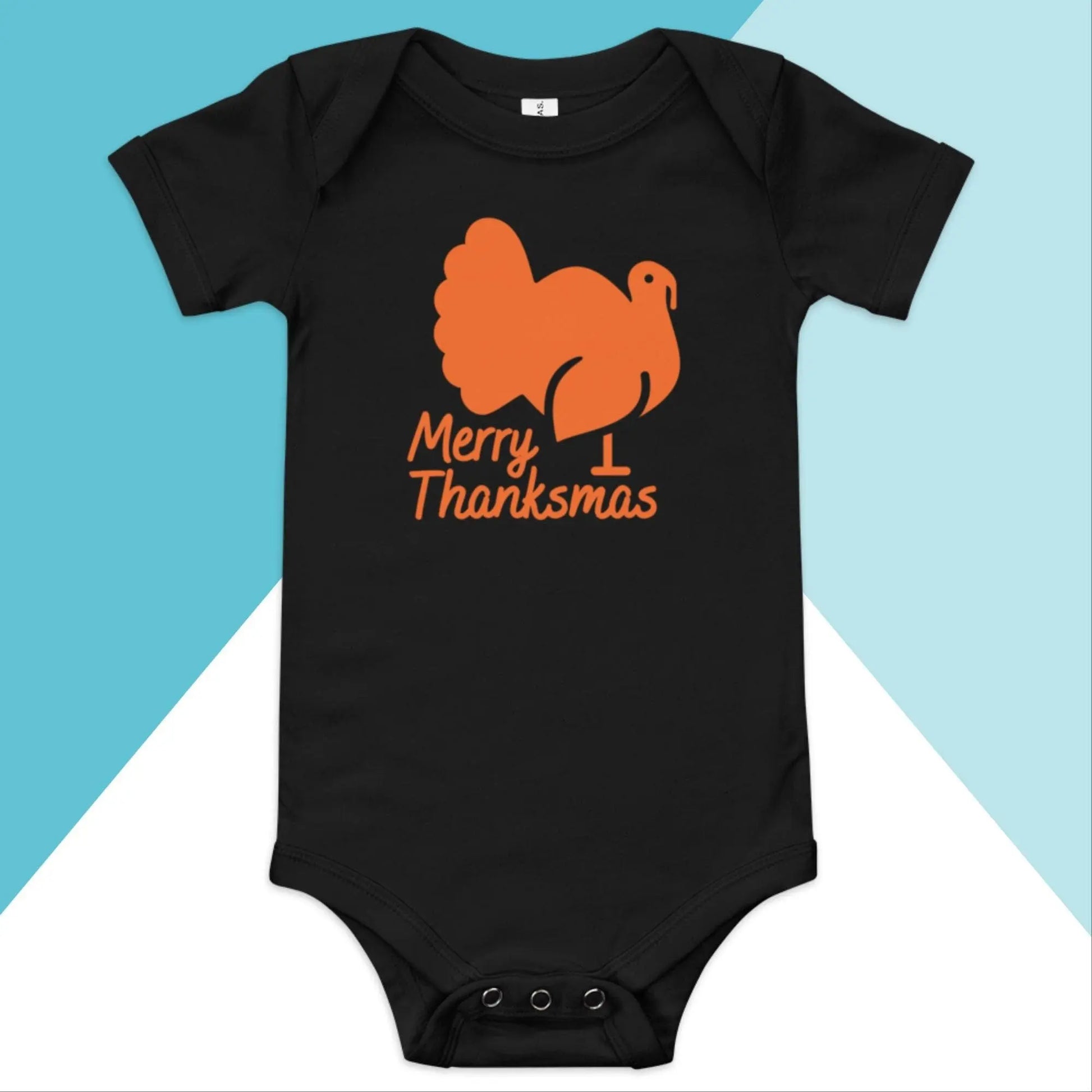 Merry Thanksmas Baby Bodysuit North Owl Apparel