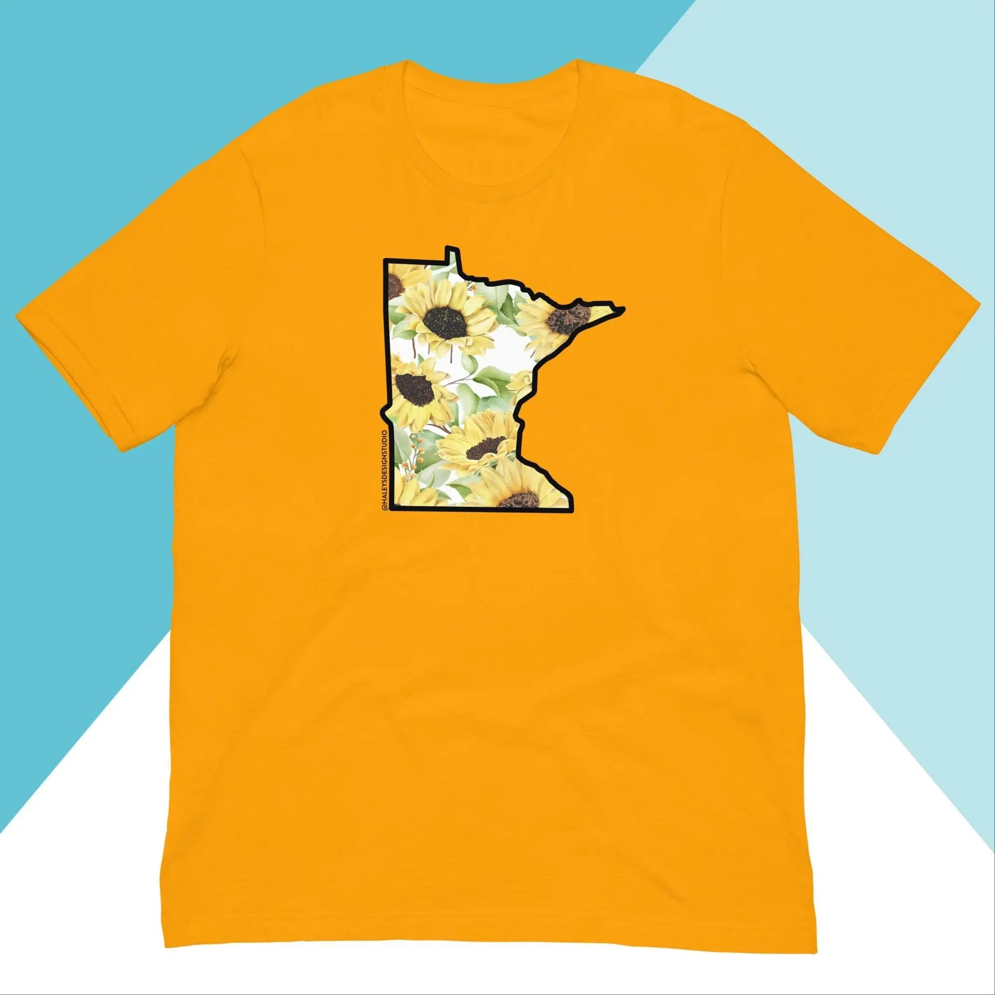 Watercolor Sunflower Minnesota Unisex Shirt North Owl Apparel