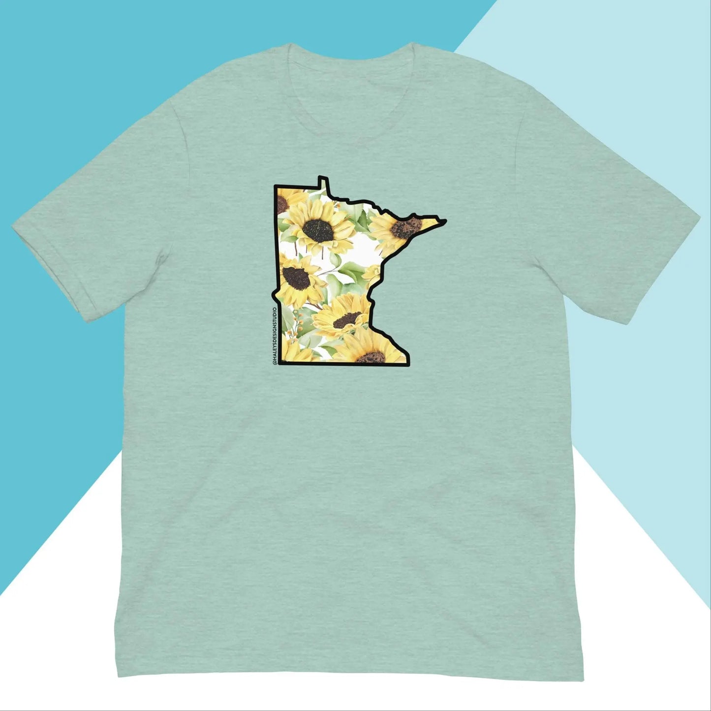 Watercolor Sunflower Minnesota Unisex Shirt North Owl Apparel