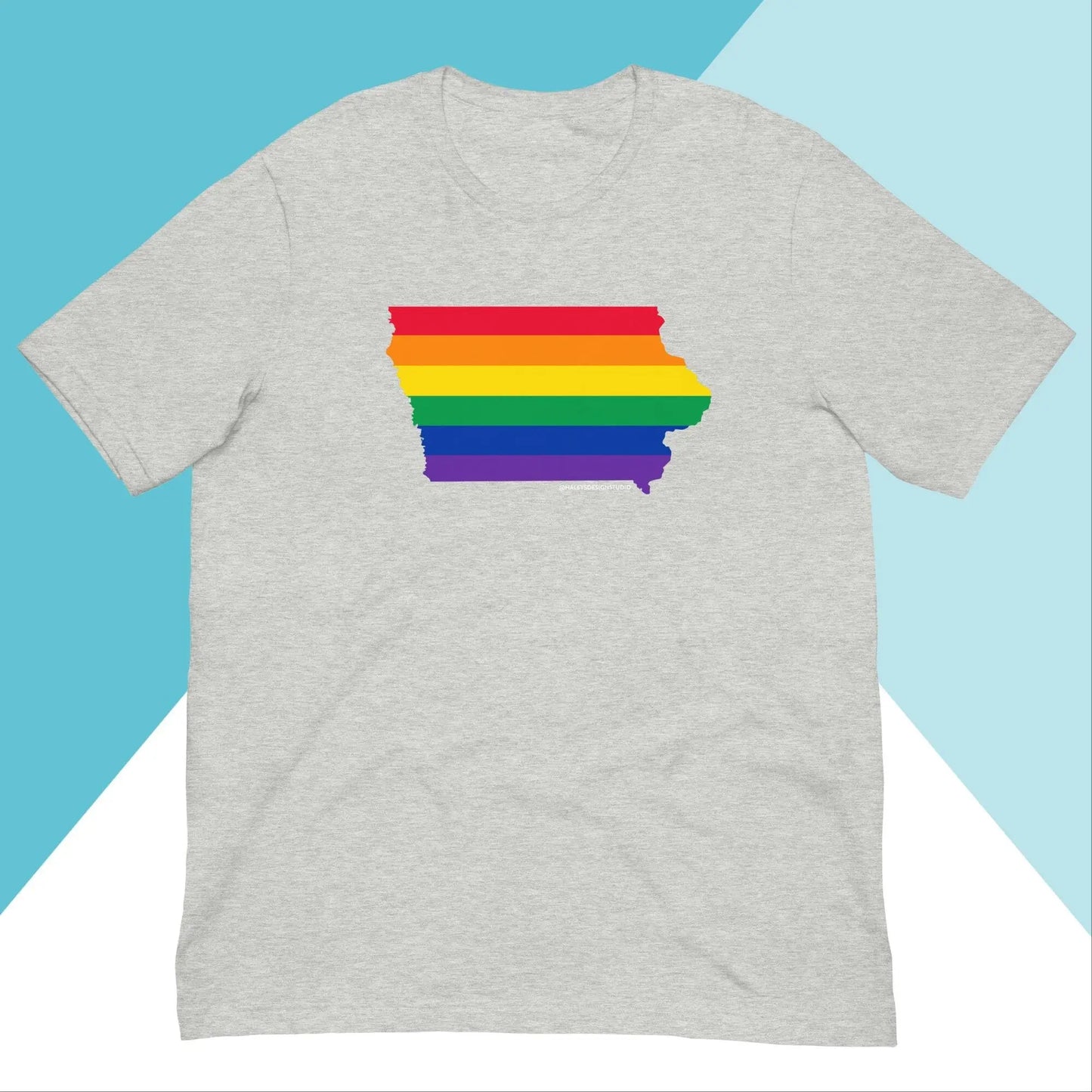 Iowa Pride Rainbow LGBTQIA+ Unisex Shirt North Owl Apparel