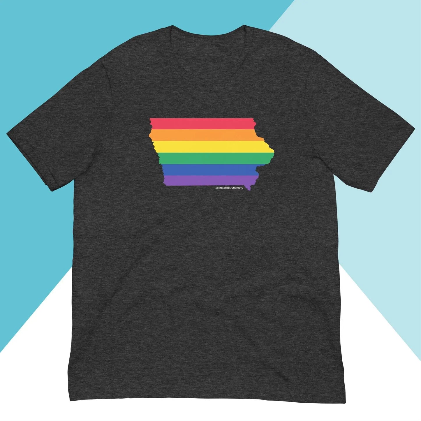 Iowa Pride Rainbow LGBTQIA+ Unisex Shirt North Owl Apparel