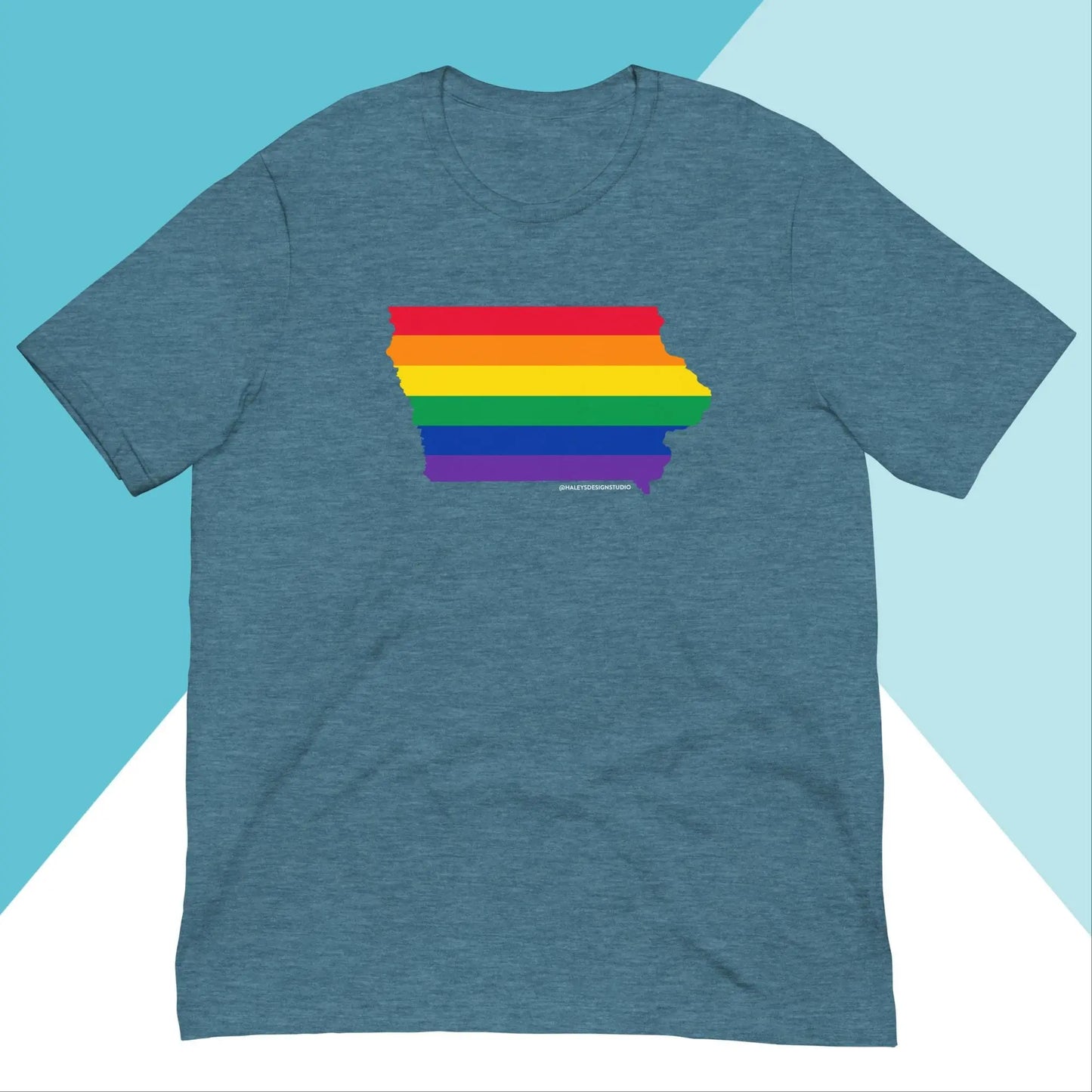 Iowa Pride Rainbow LGBTQIA+ Unisex Shirt North Owl Apparel
