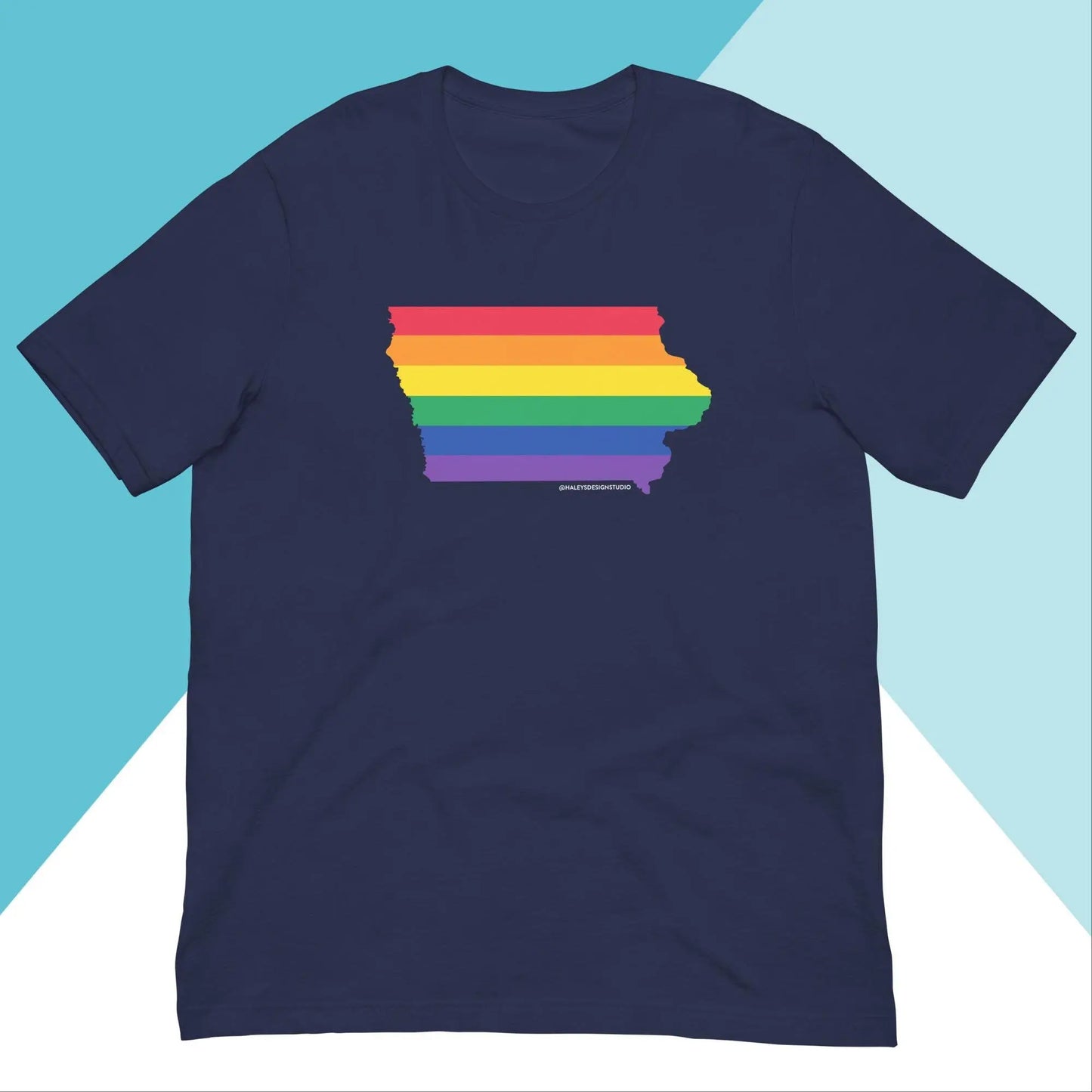 Iowa Pride Rainbow LGBTQIA+ Unisex Shirt North Owl Apparel