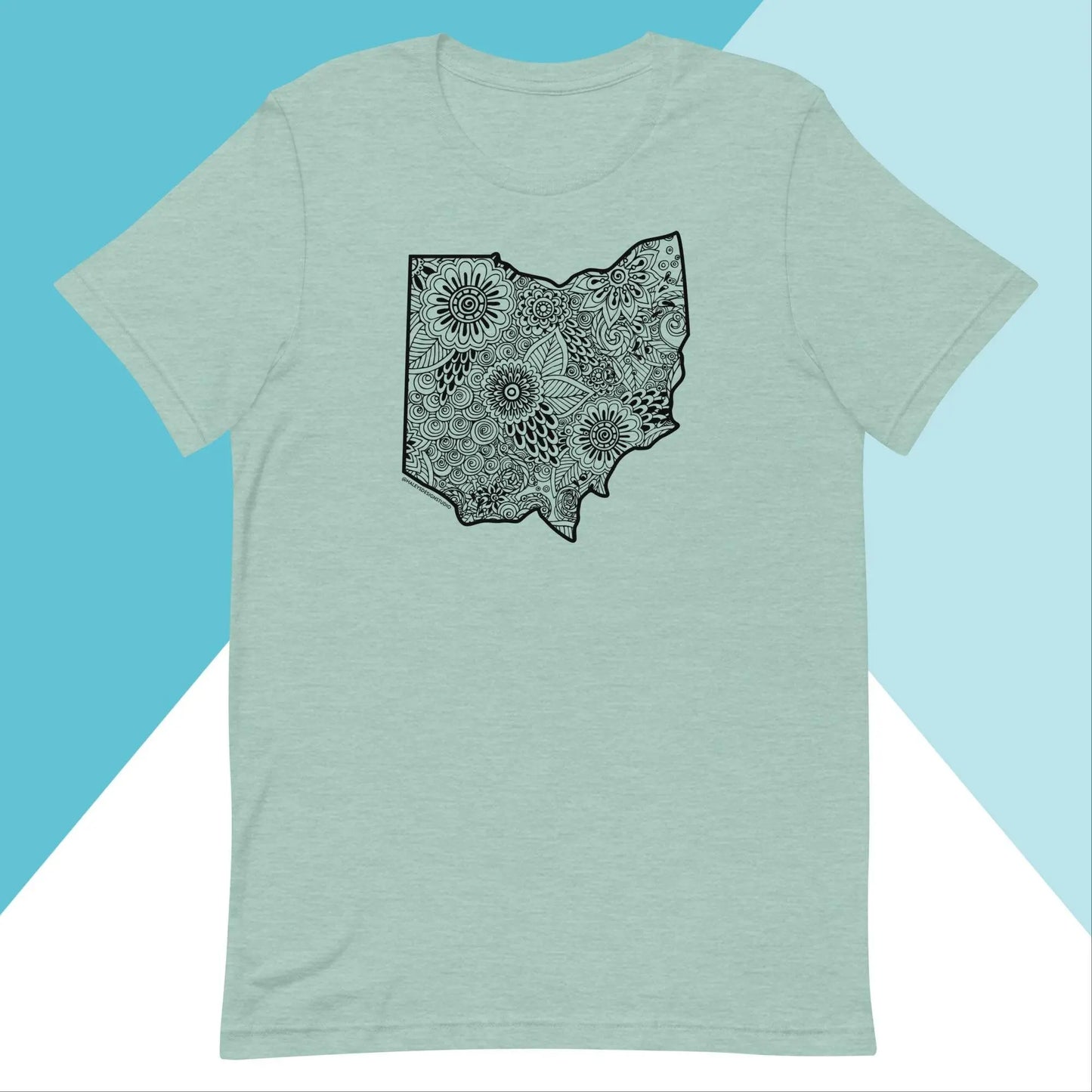 Ohio Floral Mandala Unisex Shirt North Owl Apparel