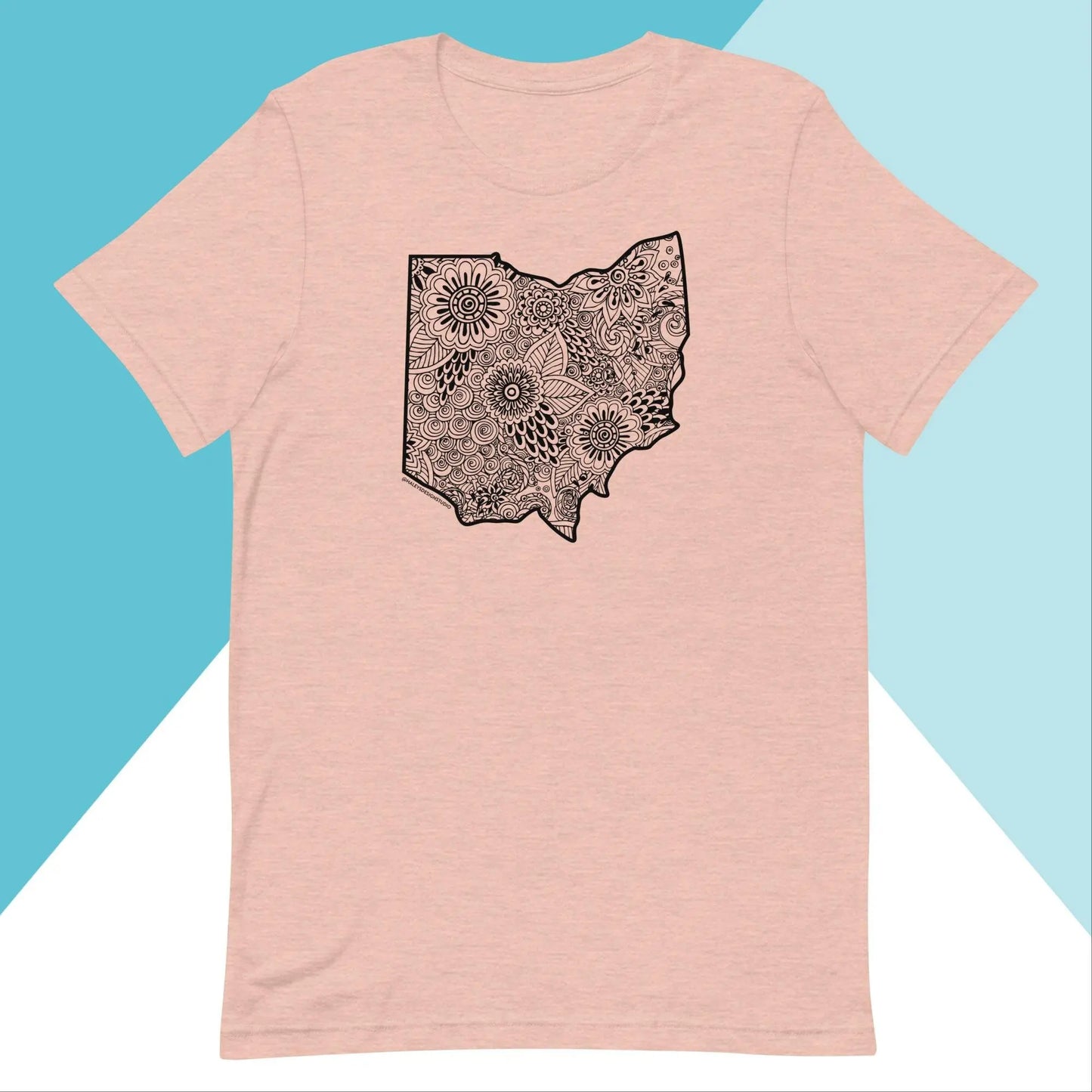 Ohio Floral Mandala Unisex Shirt North Owl Apparel