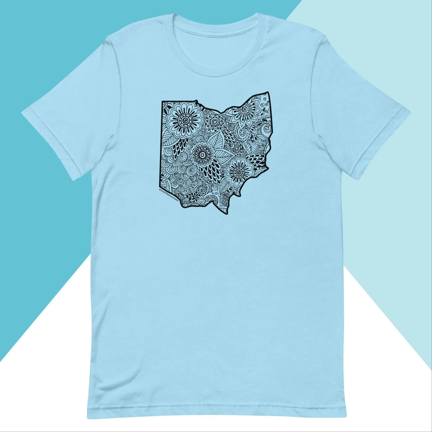Ohio Floral Mandala Unisex Shirt North Owl Apparel
