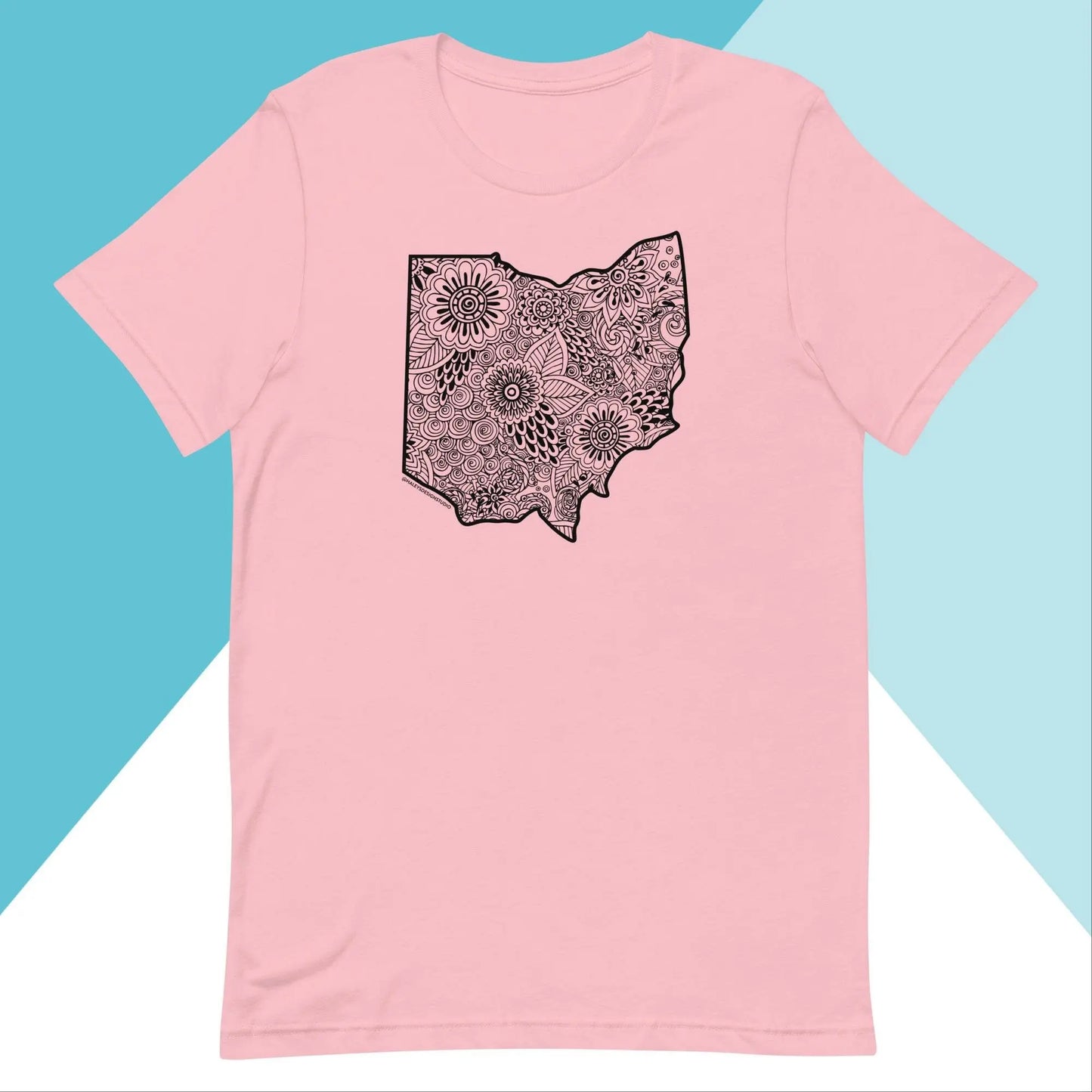 Ohio Floral Mandala Unisex Shirt North Owl Apparel