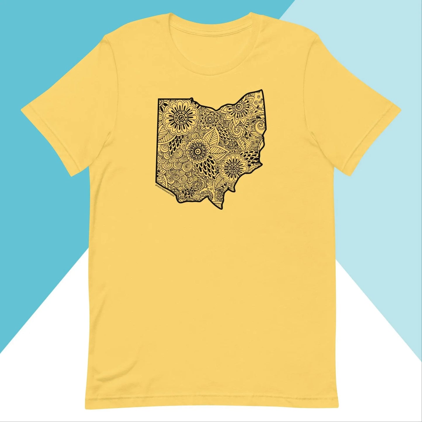 Ohio Floral Mandala Unisex Shirt North Owl Apparel