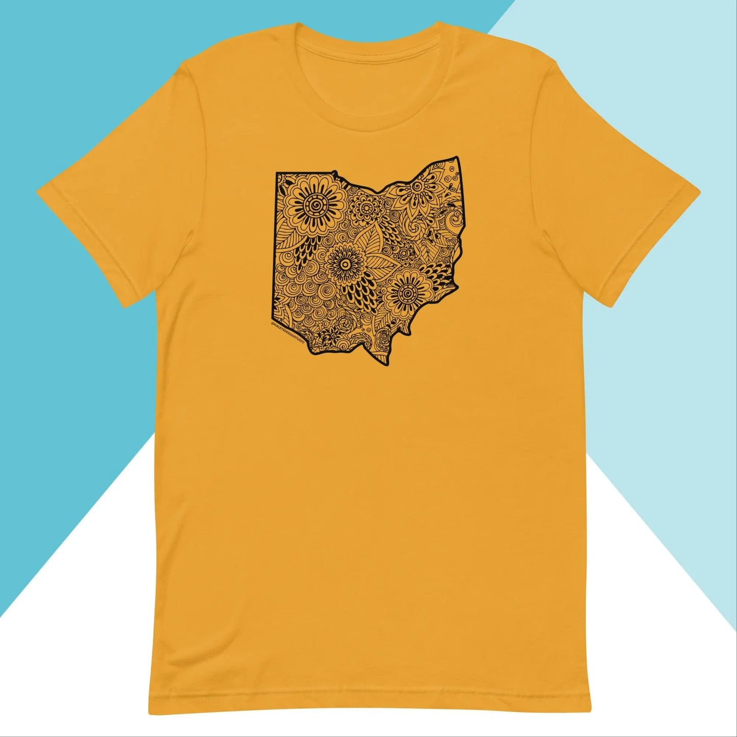Ohio Floral Mandala Unisex Shirt North Owl Apparel