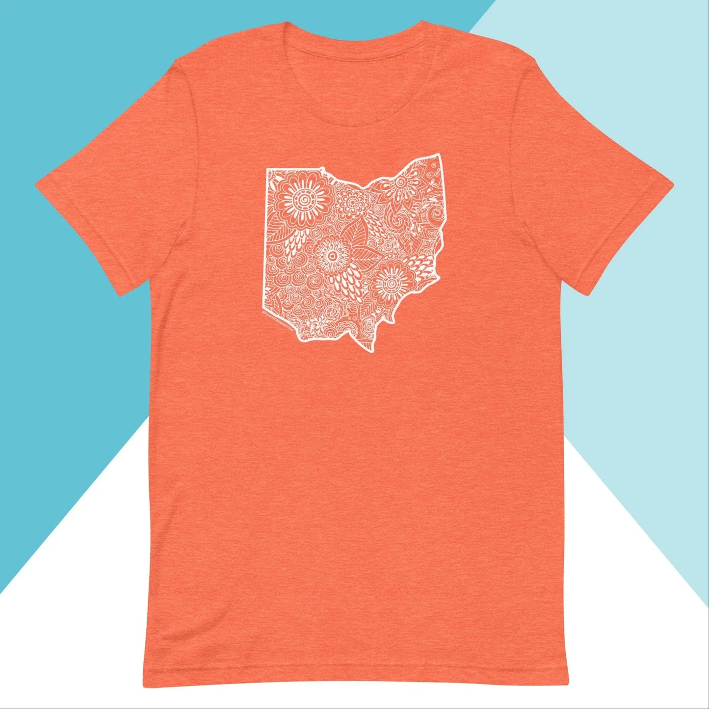 Ohio Floral Mandala Unisex Shirt North Owl Apparel
