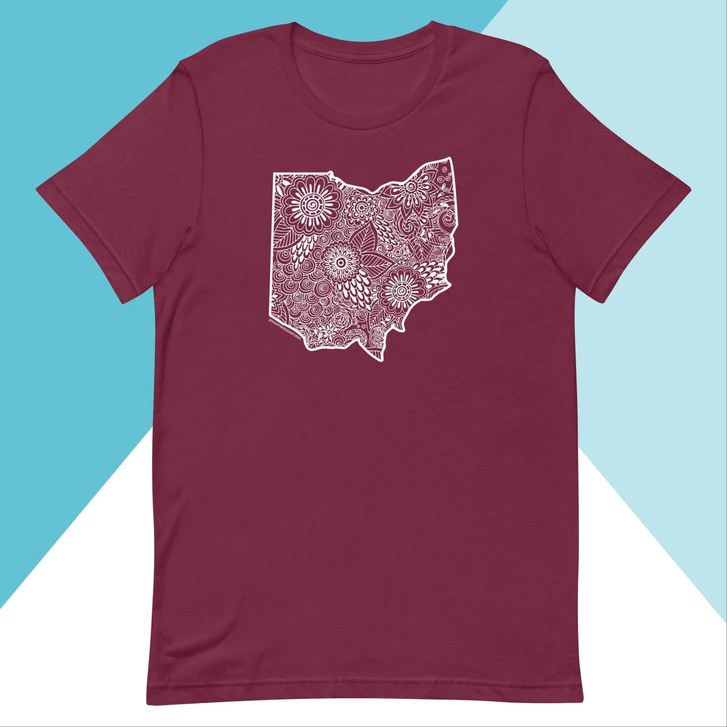 Ohio Floral Mandala Unisex Shirt North Owl Apparel
