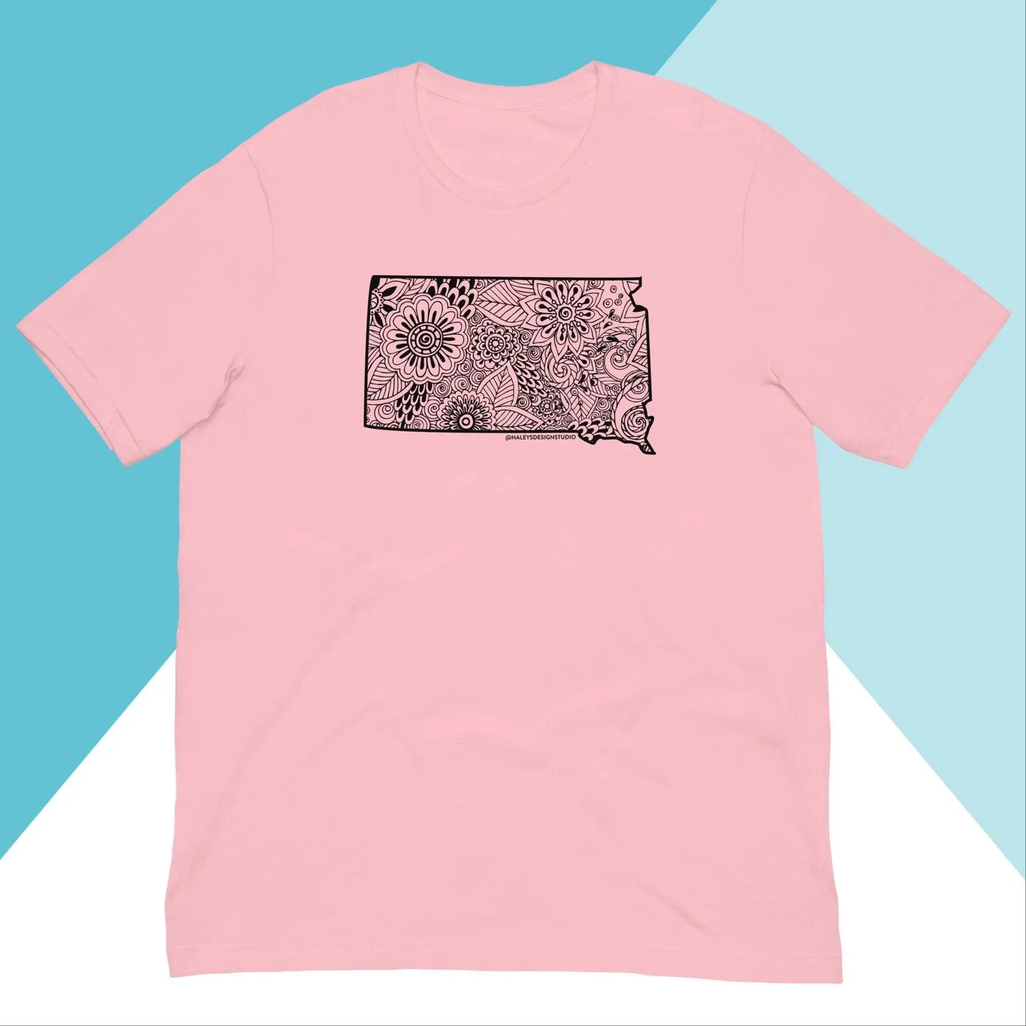 South Dakota Floral Mandala Unisex Shirt North Owl Apparel